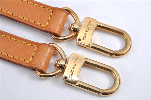 Authentic Louis Vuitton Leather Shoulder Strap Beige 40.9-47.6