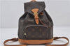 Authentic Louis Vuitton Monogram Montsouris PM Backpack M51137 LV 9361E