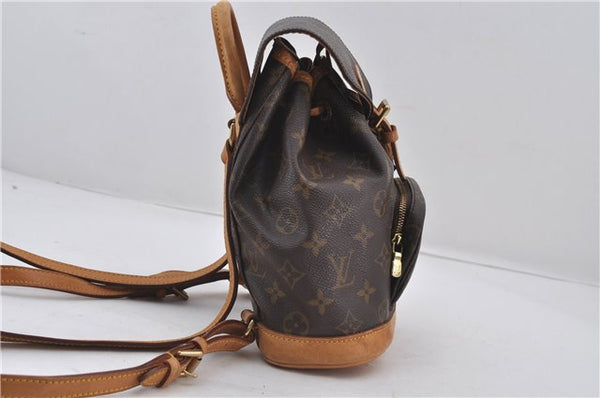 Authentic Louis Vuitton Monogram Montsouris PM Backpack M51137 LV 9361E