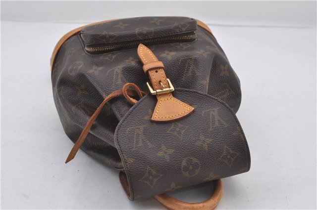 Authentic Louis Vuitton Monogram Montsouris PM Backpack M51137 LV 9361E