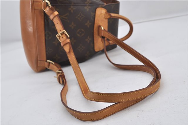 Authentic Louis Vuitton Monogram Montsouris PM Backpack M51137 LV 9361E