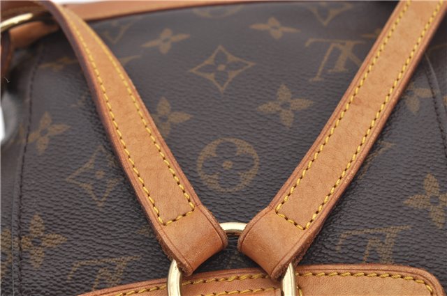 Authentic Louis Vuitton Monogram Montsouris PM Backpack M51137 LV 9361E