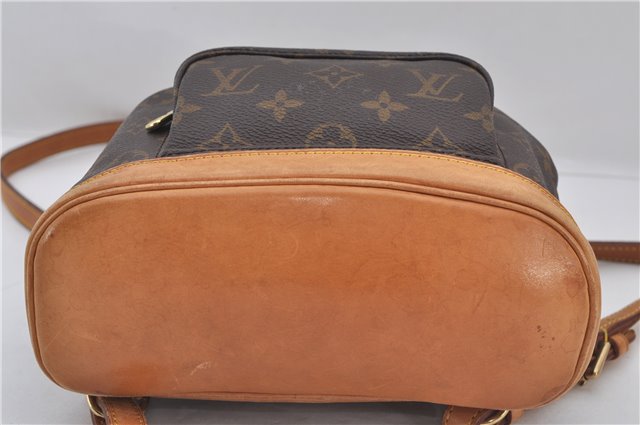Authentic Louis Vuitton Monogram Montsouris PM Backpack M51137 LV 9361E
