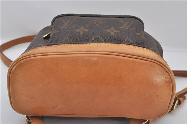 Authentic Louis Vuitton Monogram Montsouris PM Backpack M51137 LV 9361E