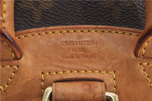 Authentic Louis Vuitton Monogram Montsouris PM Backpack M51137 LV 9361E