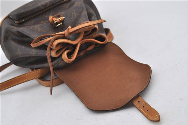 Authentic Louis Vuitton Monogram Montsouris PM Backpack M51137 LV 9361E