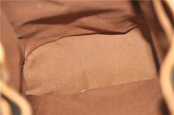 Authentic Louis Vuitton Monogram Montsouris PM Backpack M51137 LV 9361E