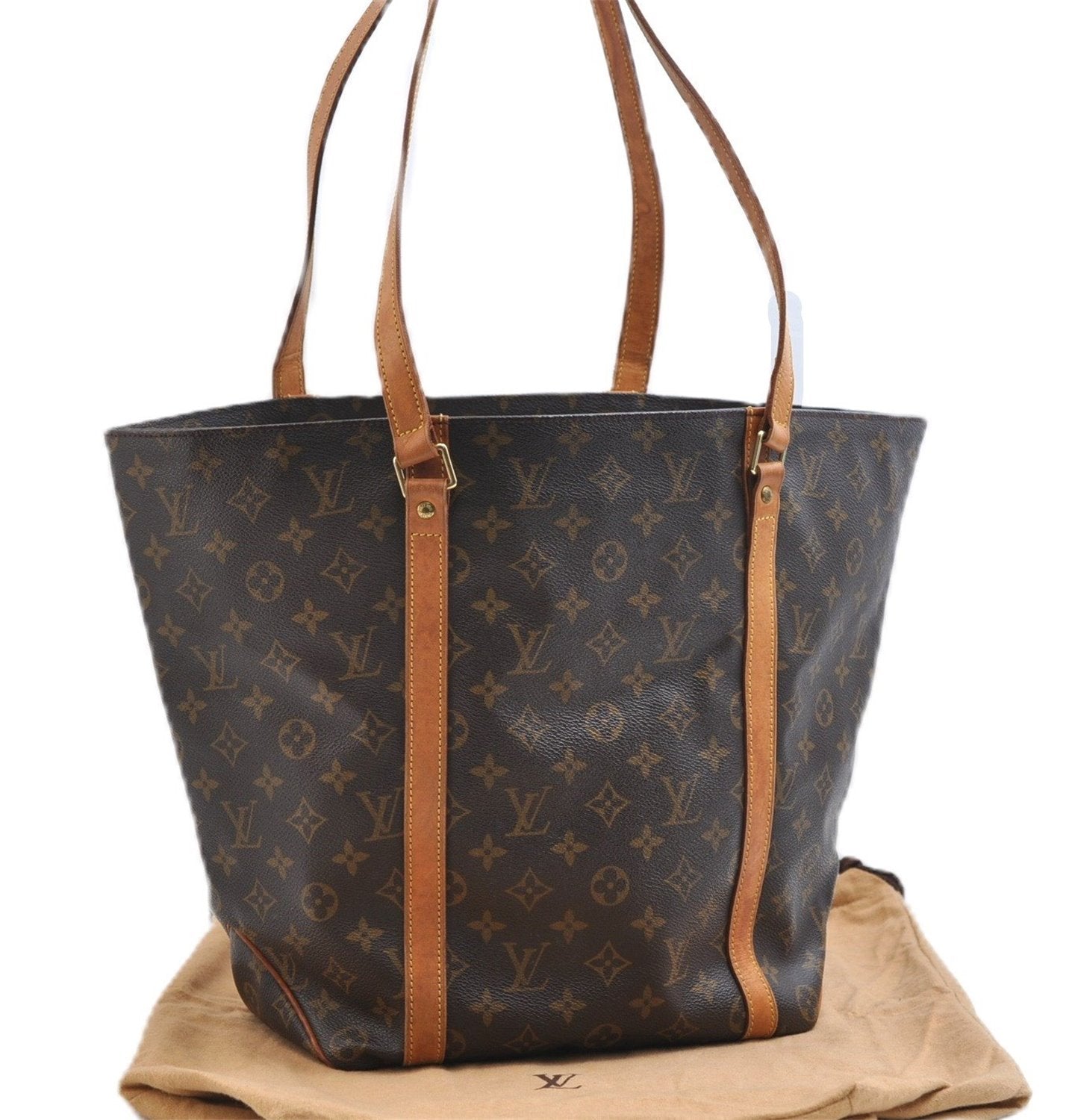 Authentic Louis Vuitton Monogram Sac Shopping PM Tote Bag M51108 LV 9363E