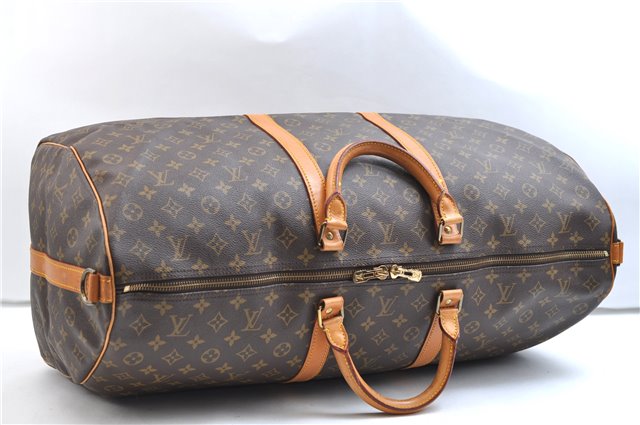 Authentic Louis Vuitton Monogram Keepall Bandouliere 60 M41412 Boston Bag 9365E