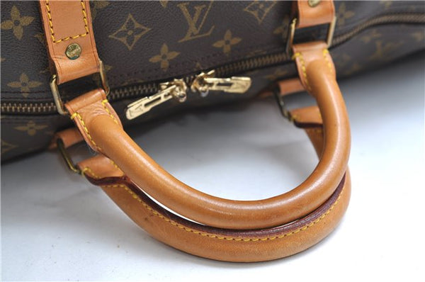 Authentic Louis Vuitton Monogram Keepall Bandouliere 60 M41412 Boston Bag 9365E