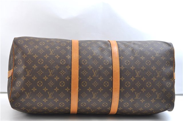 Authentic Louis Vuitton Monogram Keepall Bandouliere 60 M41412 Boston Bag 9365E