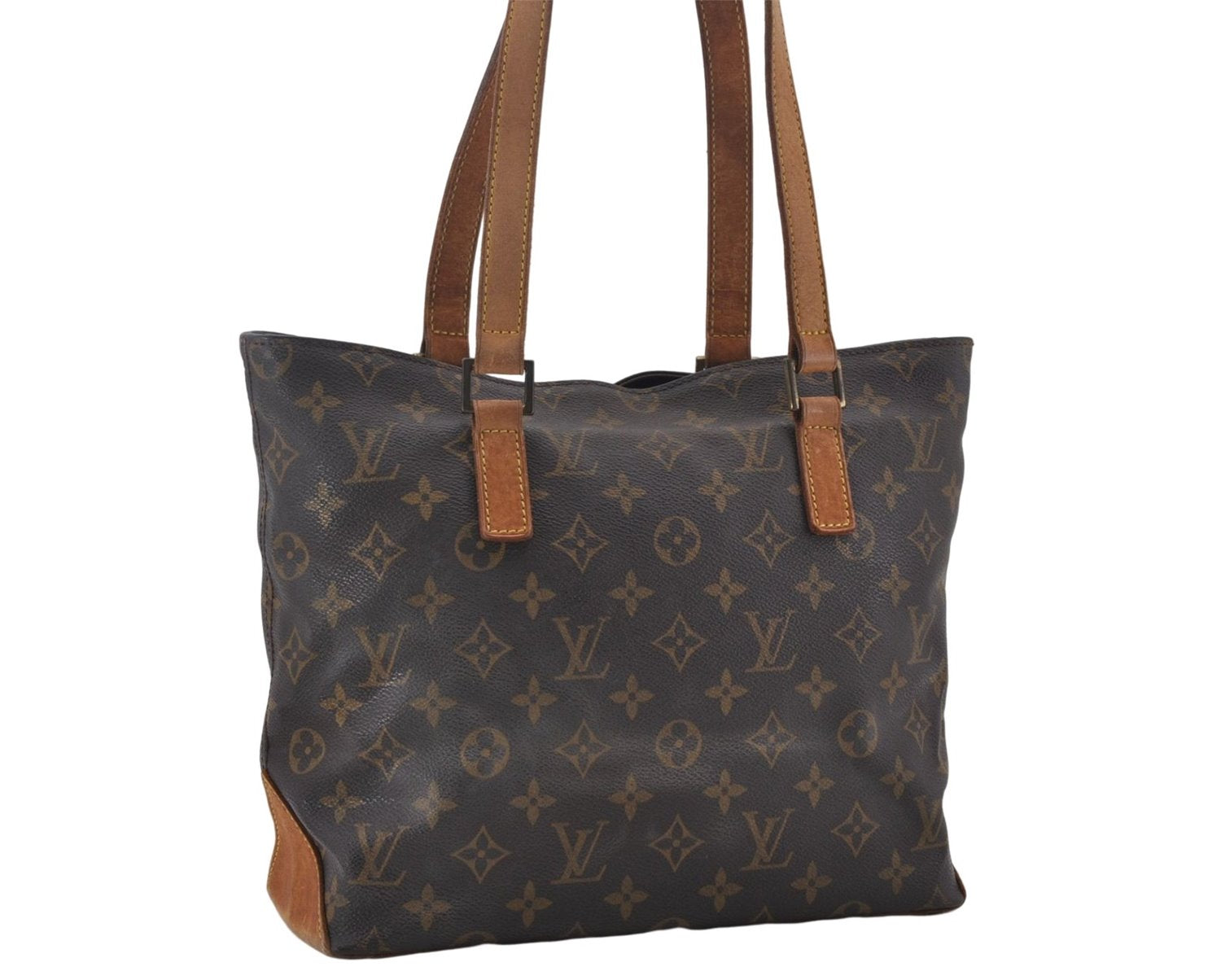 Authentic Louis Vuitton Monogram Cabas Piano Tote Bag M51148 LV 9366D