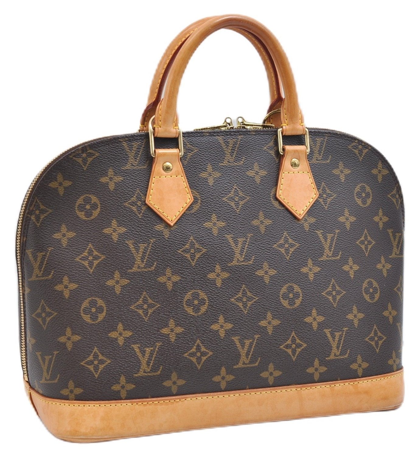 Authentic Louis Vuitton Monogram Alma Hand Bag Purse M51130 LV 9366E