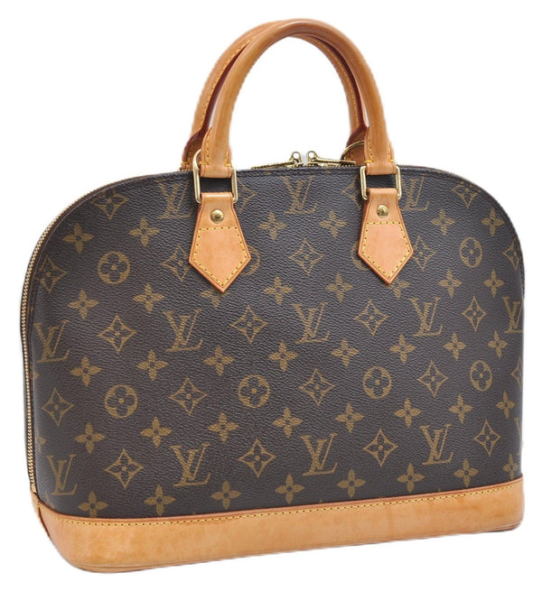 Authentic Louis Vuitton Monogram Alma Hand Bag Purse M51130 LV 9366E