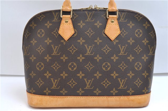 Authentic Louis Vuitton Monogram Alma Hand Bag Purse M51130 LV 9366E