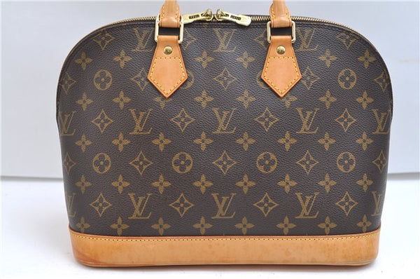 Authentic Louis Vuitton Monogram Alma Hand Bag Purse M51130 LV 9366E