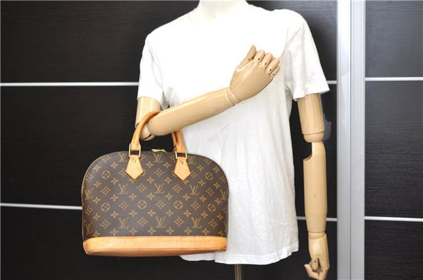Authentic Louis Vuitton Monogram Alma Hand Bag Purse M51130 LV 9366E