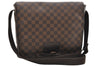 Auth Louis Vuitton Damier Brooklyn MM Shoulder Cross Body Bag N51211 LV 9370D