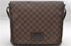 Auth Louis Vuitton Damier Brooklyn MM Shoulder Cross Body Bag N51211 LV 9370D