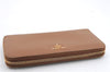 Authentic PRADA Leather Long Wallet Purse Brown 9371C