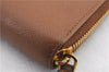 Authentic PRADA Leather Long Wallet Purse Brown 9371C