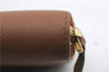 Authentic PRADA Leather Long Wallet Purse Brown 9371C