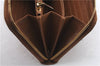 Authentic PRADA Leather Long Wallet Purse Brown 9371C