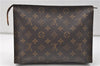 Auth Louis Vuitton Monogram Poche Toilette 26 Cosmetics Pouch M47542 LV 9373D