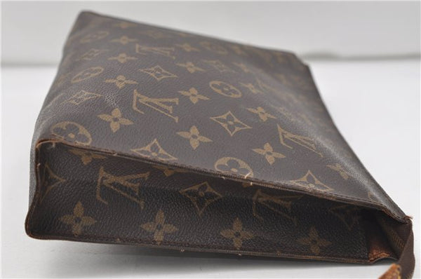 Auth Louis Vuitton Monogram Poche Toilette 26 Cosmetics Pouch M47542 LV 9373D