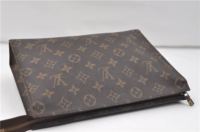 Auth Louis Vuitton Monogram Poche Toilette 26 Cosmetics Pouch M47542 LV 9373D
