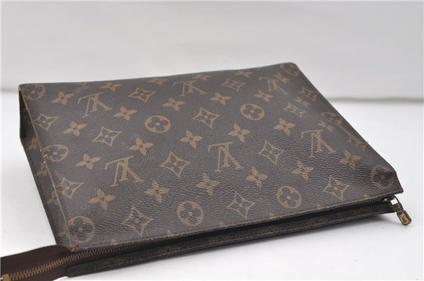 Auth Louis Vuitton Monogram Poche Toilette 26 Cosmetics Pouch M47542 LV 9373D
