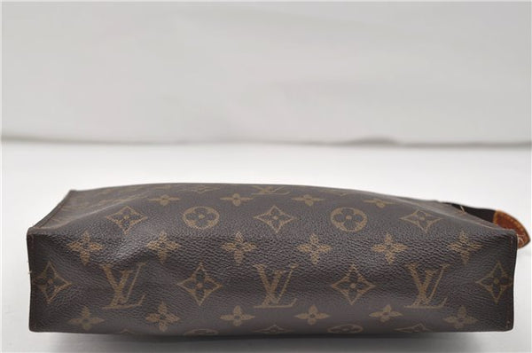 Auth Louis Vuitton Monogram Poche Toilette 26 Cosmetics Pouch M47542 LV 9373D