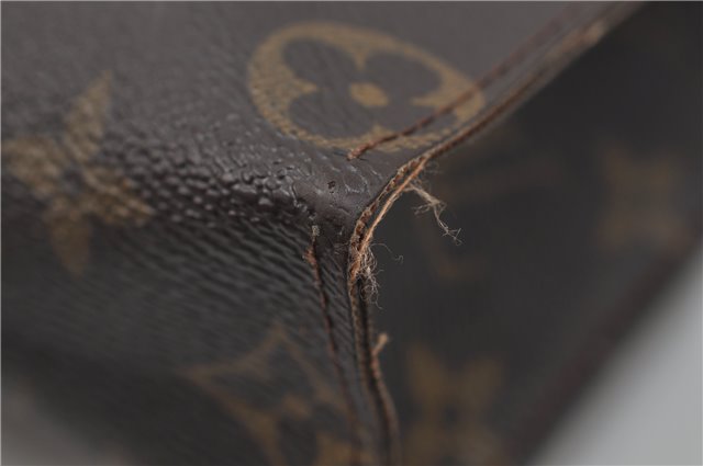 Auth Louis Vuitton Monogram Poche Toilette 26 Cosmetics Pouch M47542 LV 9373D