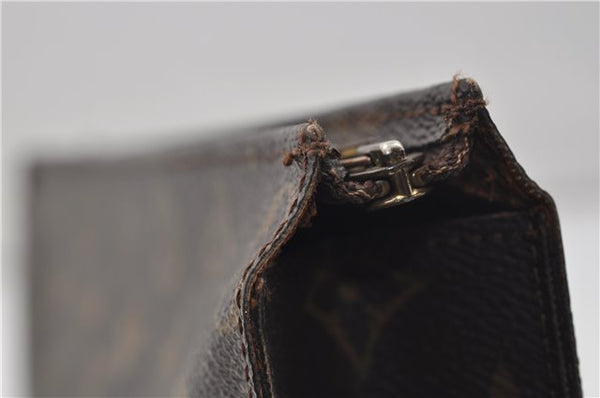 Auth Louis Vuitton Monogram Poche Toilette 26 Cosmetics Pouch M47542 LV 9373D