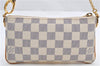 Auth Louis Vuitton Damier Azur Pochette Mira MM Accessory Pouch N60027 Box 9373E