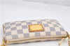 Auth Louis Vuitton Damier Azur Pochette Mira MM Accessory Pouch N60027 Box 9373E