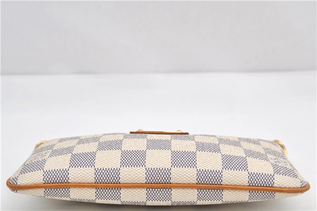 Auth Louis Vuitton Damier Azur Pochette Mira MM Accessory Pouch N60027 Box 9373E