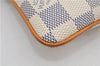 Auth Louis Vuitton Damier Azur Pochette Mira MM Accessory Pouch N60027 Box 9373E