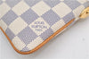 Auth Louis Vuitton Damier Azur Pochette Mira MM Accessory Pouch N60027 Box 9373E