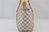 Authentic Louis Vuitton Damier Azur Totally PM Tote Bag White N41280 LV 9375E
