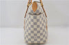 Authentic Louis Vuitton Damier Azur Totally PM Tote Bag White N41280 LV 9375E