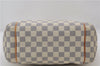 Authentic Louis Vuitton Damier Azur Totally PM Tote Bag White N41280 LV 9375E