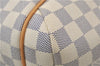 Authentic Louis Vuitton Damier Azur Totally PM Tote Bag White N41280 LV 9375E