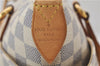 Authentic Louis Vuitton Damier Azur Totally PM Tote Bag White N41280 LV 9375E