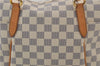 Authentic Louis Vuitton Damier Azur Totally PM Tote Bag White N41280 LV 9375E