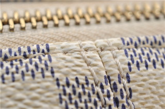 Authentic Louis Vuitton Damier Azur Totally PM Tote Bag White N41280 LV 9375E