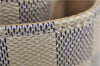 Authentic Louis Vuitton Damier Azur Totally PM Tote Bag White N41280 LV 9375E