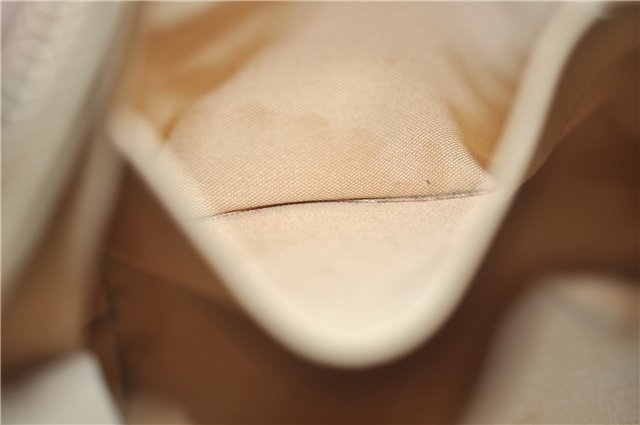 Authentic Louis Vuitton Damier Azur Totally PM Tote Bag White N41280 LV 9375E