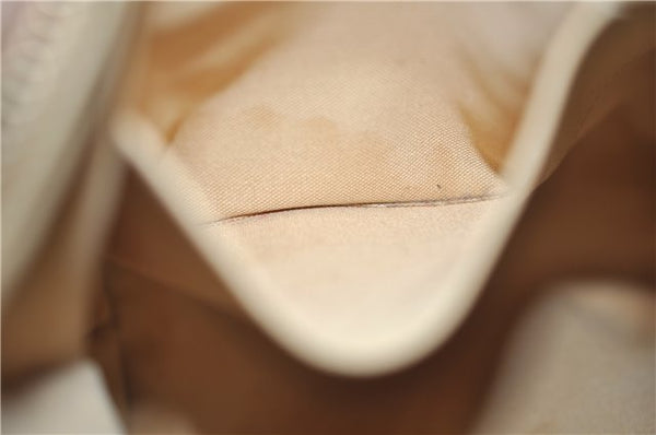 Authentic Louis Vuitton Damier Azur Totally PM Tote Bag White N41280 LV 9375E