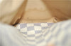 Authentic Louis Vuitton Damier Azur Totally PM Tote Bag White N41280 LV 9375E